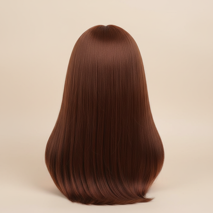 Mannequin Wig Head With Synthetic Hair With Adjustable Wig Stand Holder Manikin Head Styling Hairdresser Training Head Doll Head - gallery 1