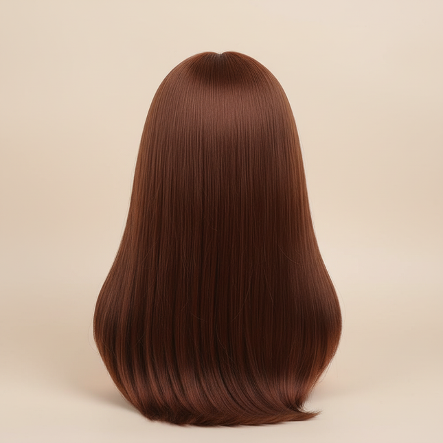 Mannequin Wig Head With Synthetic Hair With Adjustable Wig Stand Holder Manikin Head Styling Hairdresser Training Head Doll Head - gallery 1