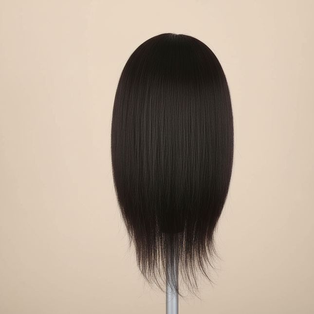 Afro Mannequin Heads With 100% Real Hair With Adjustable Tripod Hairdressing Dolls Training Head For Practice Styling Braiding - gallery 1