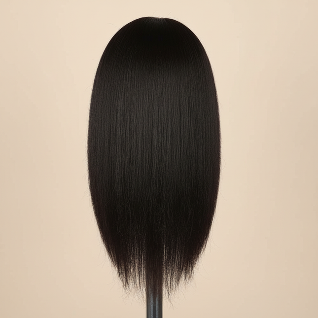 Afro Mannequin Heads With 100% Real Hair With Adjustable Tripod Hairdressing Dolls Training Head For Practice Styling Braiding - gallery 1
