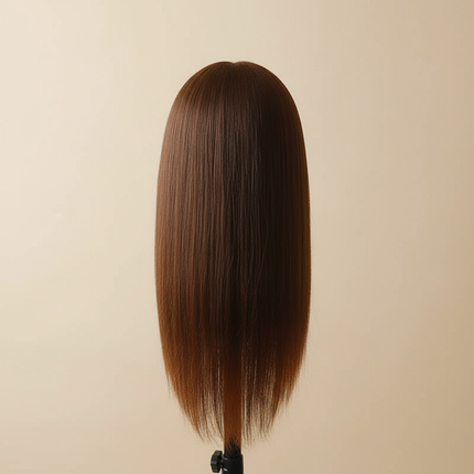 Professional Styling Head Mannequin Hairdresser Human Hair Mix Synthetic Hair Doll Head To Practice Hairstyles Wig Stand Tripod - gallery 1