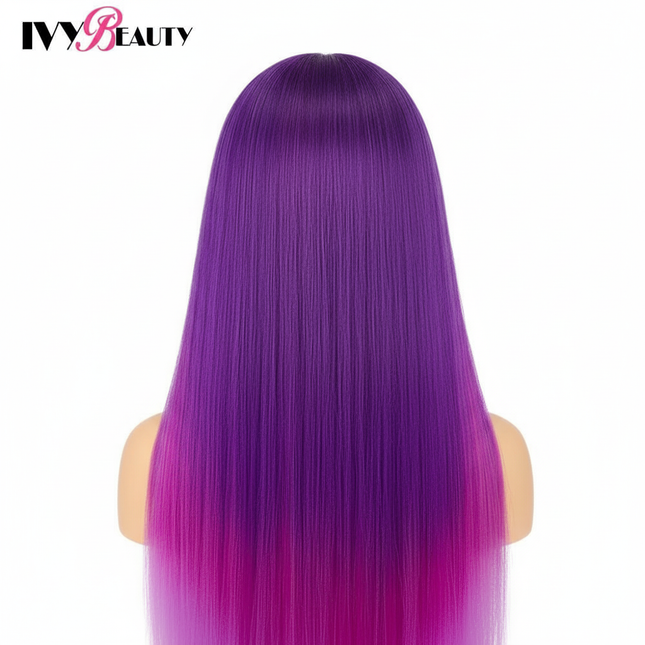 Cosmetology Mannequin Doll Head With Rainbow Color Hair For Braiding Hair Styling Training Hairart Hairdressing Salon Display - gallery 1