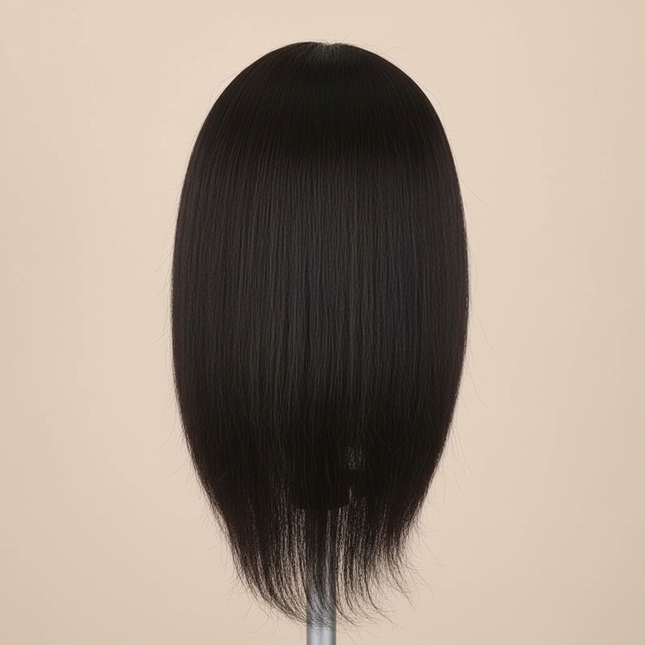 Afro Mannequin Heads With 100% Real Hair With Adjustable Tripod Hairdressing Dolls Training Head For Practice Styling Braiding - gallery 1