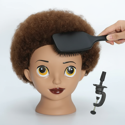 Children's Mannequin Head Cartoon Doll Head Model Practice Hair Braiding Makeup Doll Head Simulation Model Hair Explosion Head - gallery 2