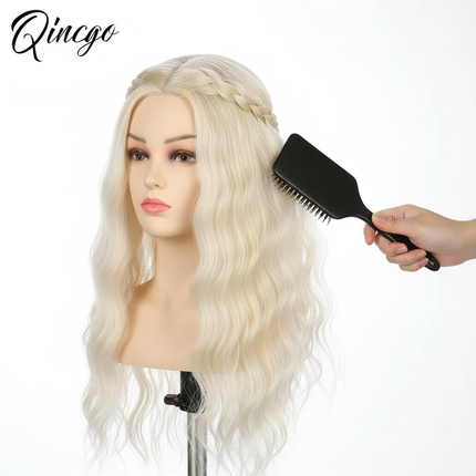 Hairdresser Styling Mannequin Head With 60% Real Human Hair Practice Training Head Cosmetology Manikin Doll Head Canbe Curled Pe - gallery 2