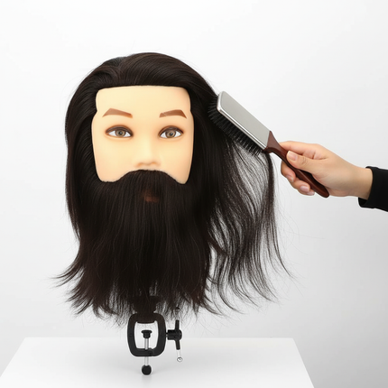 Simnient Good Header Maniqui Natural Hair Hairdresser Man Mannequin Hairstyles All For Hairdressers Hairdresser's Training Head - gallery 2