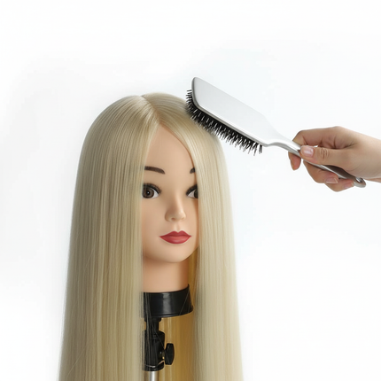 85% Real Human Hair Mannequin Heads For Curling Straighten Training Professional Solon Hairdresser Dummy Doll Heads For Hairstyl - gallery 2