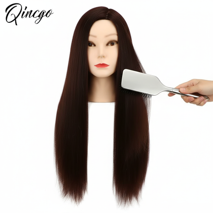 85% Real Human Hair Mannequin Heads For Curling Straighten Training Professional Solon Hairdresser Dummy Doll Heads For Hairstyl - gallery 2