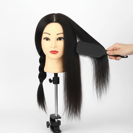 100% Real Human Hair Doll Head For Hairstyle Professional Training Head Kit Mannequin Head Styling To Practice Hot Curl Iron St - gallery 2