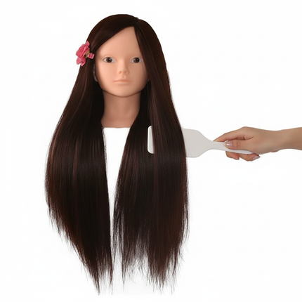 Hairdressing Hairdresser Styling Tool  60cm Straight Hair Training Mannequins Head For Makeup Hair braiding Practice Salon Head - gallery 2