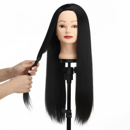 Professional Head Dolls For Hairdresser Educational Hairdressing Mannequin Training Head With Wig Stand Tipod For Wig Hair Style - gallery 2