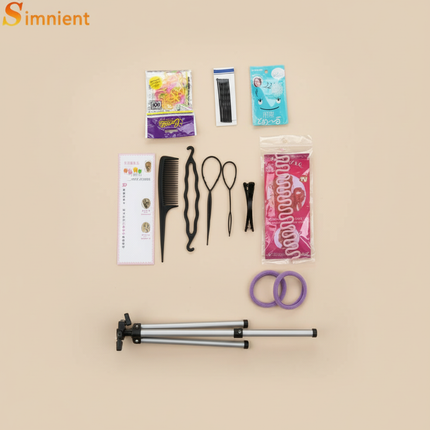 Simnient 70cm Colourful Synthetic Hair For Dolls Tress Mannequin Head For Hairstyles Hairdressing Braiding Training Dummy Doll - gallery 3