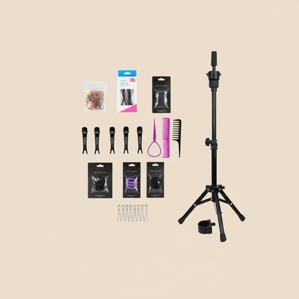 Professional Head Dolls For Hairdresser Educational Hairdressing Mannequin Training Head With Wig Stand Tipod For Wig Hair Style - gallery 3