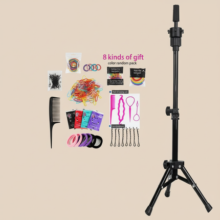 Professional Head Dolls For Hairdresser Educational Hairdressing Mannequin Training Head With Wig Stand Tipod For Wig Hair Style - gallery 3