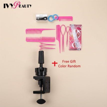 75-80cm Synthetic Hair Mannequin Dolls Head For Hair Training Styling Female Hairdressing Mannequin Head With Hair Braiding Prac - gallery 3