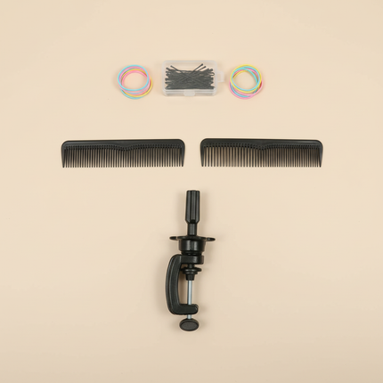 Colorful  28" Mannequin Head Hair Styling Training Braiding Manikin Cosmetology Synthetic Hair For Hairdresser,Free Clamp Hold - gallery 3